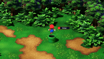 Super Mario RPG Remake - How to Enter Pipes