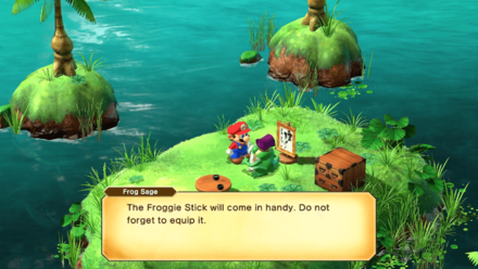 Super Mario RPG Remake - Give to Frog Sage to Receive Froggie Stick