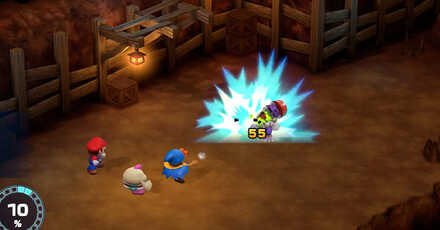 Super Mario RPG Remake - Use Normal Attacks on Croco