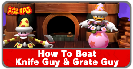Super Mario RPG Remake - How to Beat Knife Guy and Grate Guy & Rewards mode:show