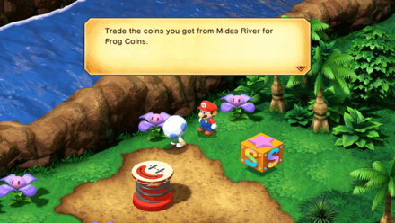 Super Mario RPG Remake - Trade Coins from Midas River to Frog Coins