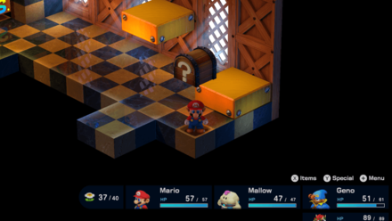 Super Mario RPG Remake - Booster Tower Hidden Chest #20: Mushroom