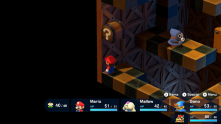 Super Mario RPG Remake - Booster Tower Hidden Chest #19: Frog Coin