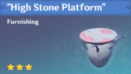 Genshin Impact - How to Get High Stone Platform Furnishing