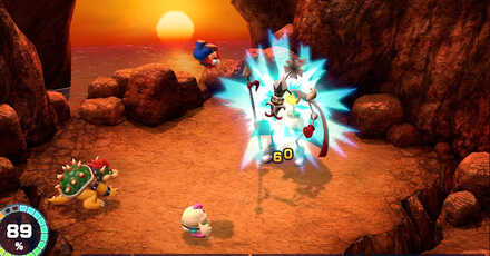 Super Mario RPG Remake - Normal Attacks on Speardovich