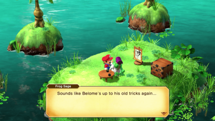Super Mario RPG Remake - Talk to Frog Sage