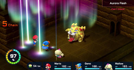 Super Mario RPG Remake - Scratchy-Throat Belome Aurora Flash