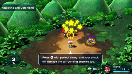 Super Mario RPG Remake - Perfectly Timed Attack