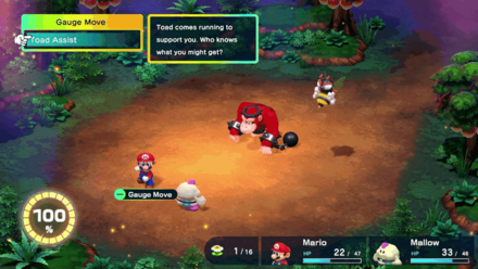 Super Mario RPG Remake - Using Toad Assist