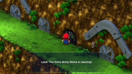 Super Mario RPG Remake - Extra-Shiny Stone is reacting