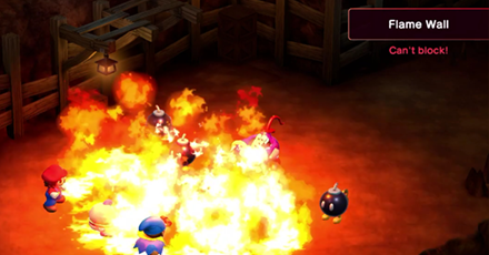 Super Mario RPG Remake - Punchinello Flame Wall