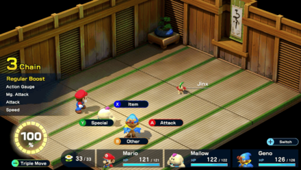 Super Mario RPG Remake - Jinx Boss Fight