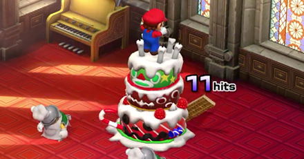 Super Mario RPG Remake - Use Jump Attacks on Bundt and Raspberry