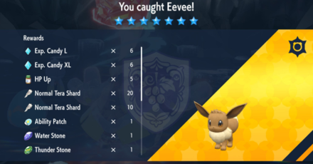 Pokemon SV The Teal Mask DLC - Unrivaled Eevee Rewards