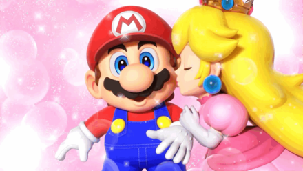 Super Mario RPG Remake - Peach Kisses Mario