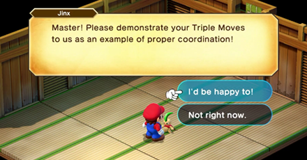 Super Mario RPG Remake - Demonstrate Triple Move to Jinx