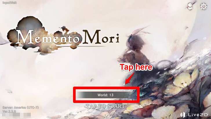 How to Switch Worlds Step 1 - MementoMori