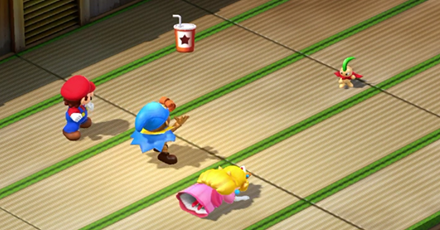 Super Mario RPG Remake - Geno Using Pick Me Up in Jinx Fight