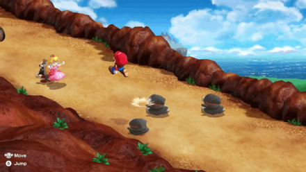 Super Mario RPG Remake - Jump on Sinfsters and Barrels