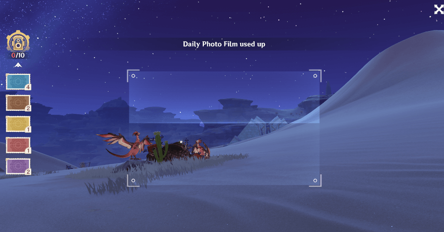 Genshin - Experiment Log Event - Maximum 10 FIlms