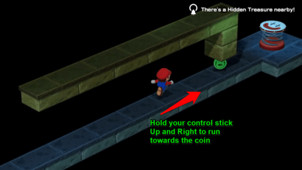 Super Mario RPG Remake - Run with the Control Stick Turned Up and Right