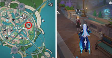 Genshin - Experiment Log Event - Talk to Lepine-Pauline