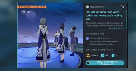 Honkai Star Rail - Accept Investigation Assignments