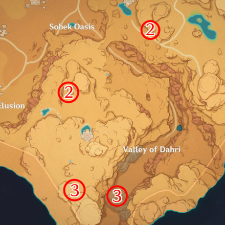 Genshin - Red Vulture Locations