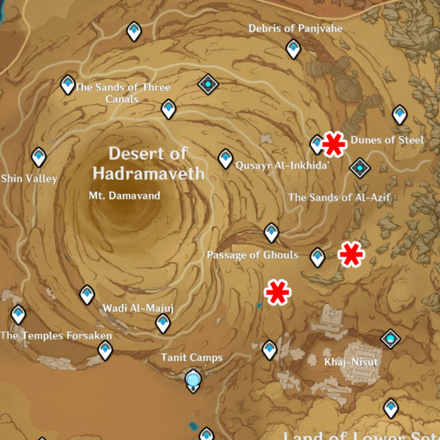 Genshin Impact Consecrated Flying Serpent Hadramaveth Locations