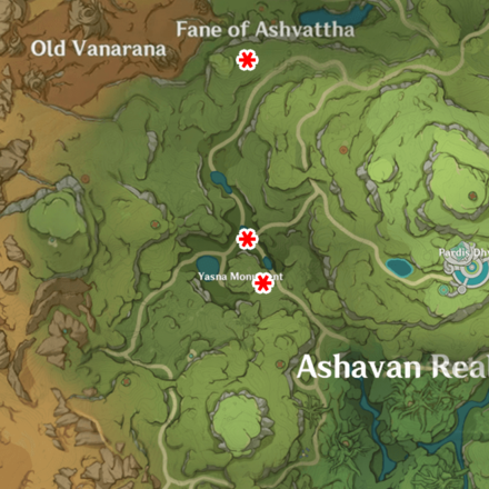 Genshin Impact - Winged Dendroshroom Map Locations