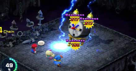 Super Mario RPG Remake - Use Lightning on Count Down and Ring-a-Ding