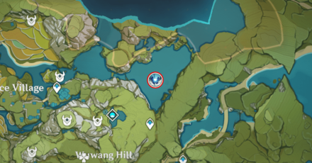 Genshin Impact Rhodeia of Loch Location - East of Qingce Village