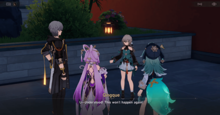 Honkai Star Rail - Pillow Whisper - Talk to Qingque and Cast the Heliobus