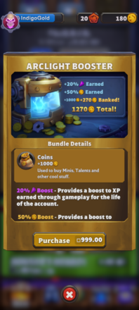 Warcraft Rumble Arclight Booster