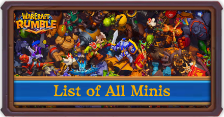 Warcraft Rumble - List of All Minis Banner