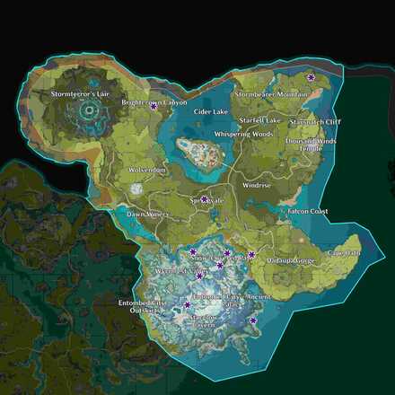 Cicin Locations in Mondstadt