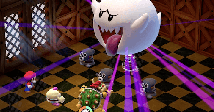 Super Mario RPG Remake - Bowser Using Terrorize on Booster