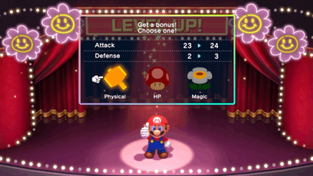 Super Mario RPG Remake - Level Up Bonuses Specialize Characters