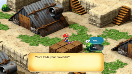 Super Mario RPG Remake - Trade Fireworks for Shiny Stone