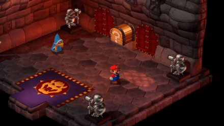 Super Mario RPG Remake - Jump on the Infinite Coin Box in Bowser