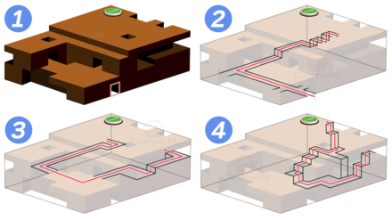 Super Mario RPG 3D Maze Map and Solution