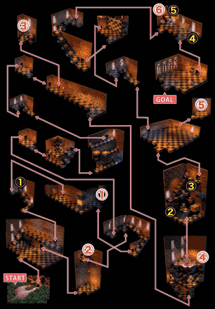 Super Mario RPG -  Booster Tower Map