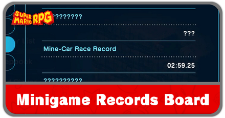 Super Mario RPG Remake - Minigame Records Board