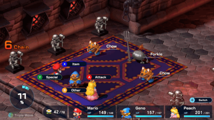 Super Mario RPG Remake - Course 2 - Room 1 - Battle 4