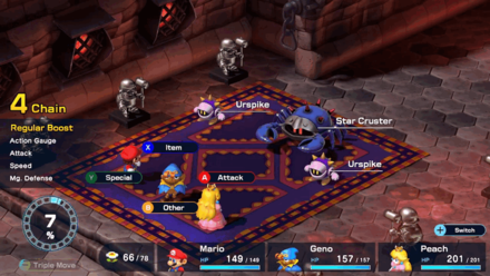 Super Mario RPG Remake - Course 2 - Room 1 - Battle 2