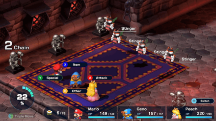 Super Mario RPG Remake - Course 2 - Room 2 - Battle 3mode: scale