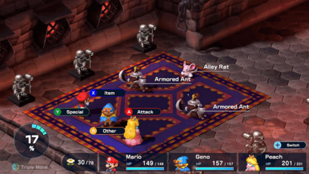 Super Mario RPG Remake - Course 2 - Room 2 - Battle 1