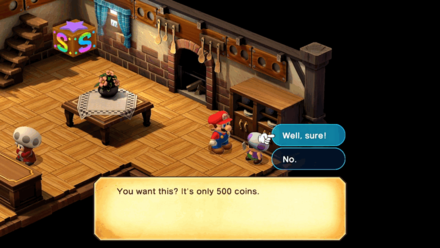 Super Mario RPG Remake - Purchase at the Mushroom Kingdom Inn