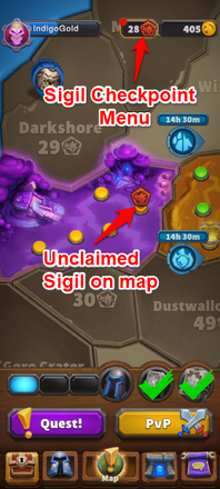 Warcraft Rumble Sigils on Map