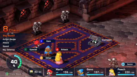 Super Mario RPG Remake - Course 2 - Room 3 - Battle 4